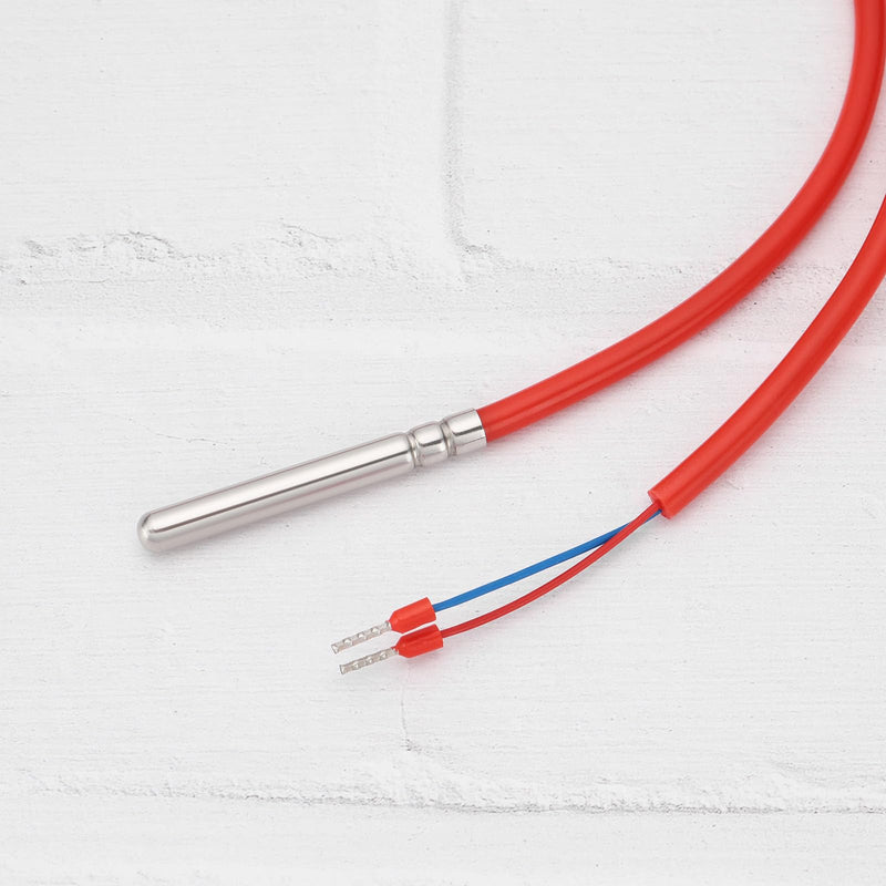 [Australia - AusPower] - 2pcs Waterproof NTC10K Thermistor Temperature Sensor Probes -50°C to +200°C Suitable for Heating and Controlling Solar Systems Heating Air Conditioning Ventilation Technology 2m Wire 