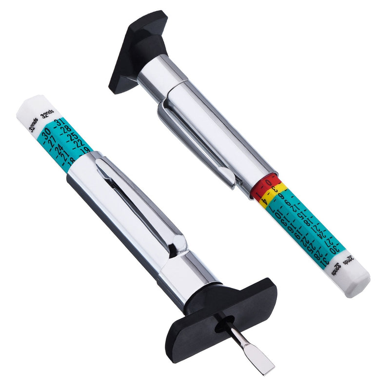 [Australia - AusPower] - Xuhal 20 Packs Tyre Tread Depth Gauge Color Coded Tire Depth Gauge Tool Tire Tread Accurate Measurement Tools 