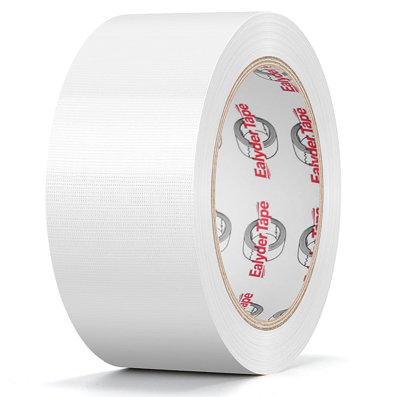 Professional Heavy-Duty Duct Tape 2 Inches x 30 Yards, Waterproof Cloth Gaffer Tape for Indoor/Outdoor Use, Repairs, Bundling, Sealing & DIY, 1 Roll - White White, 1 Roll - 2In x 30Yd