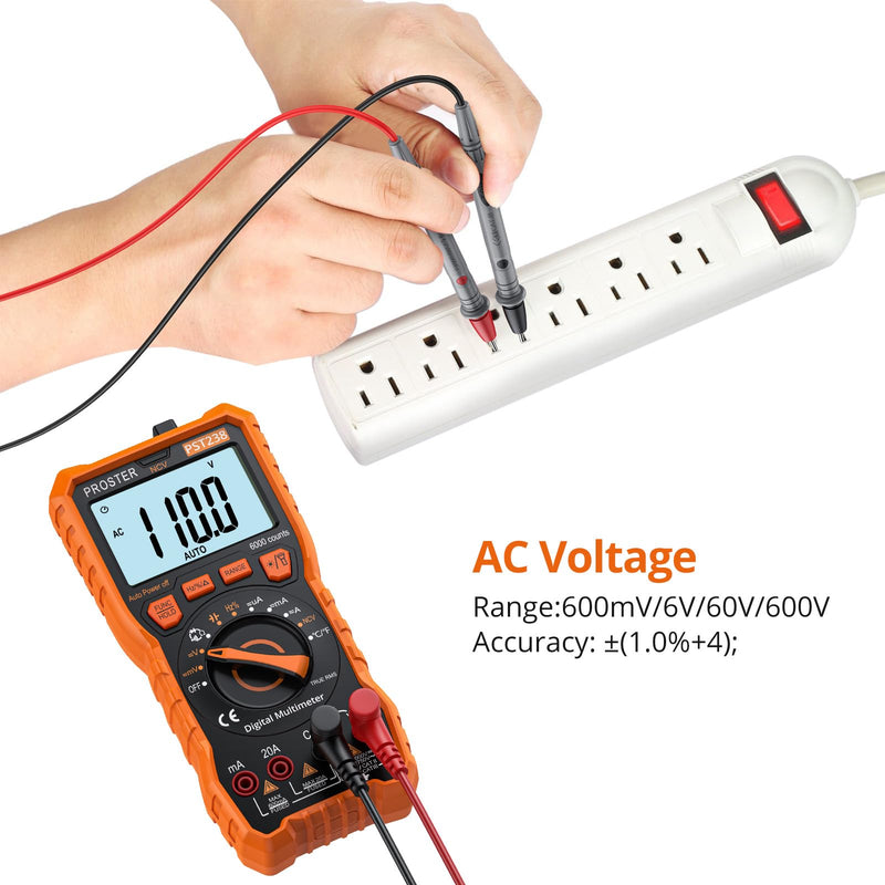 [Australia - AusPower] - Proster Banana to Alligator Clip & Multimeter 5999 Counts Updated 
