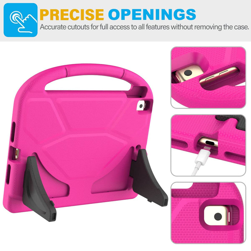[Australia - AusPower] - SUPLIK Kids Case for iPad 9th/8th/7th Generation - iPad 10.2 inch 2021/2020/2019 Case with Built-in Screen Protector, Durable Shockproof Handle Stand Kids Case for Apple iPad 7/8/9 Gen, Pink 