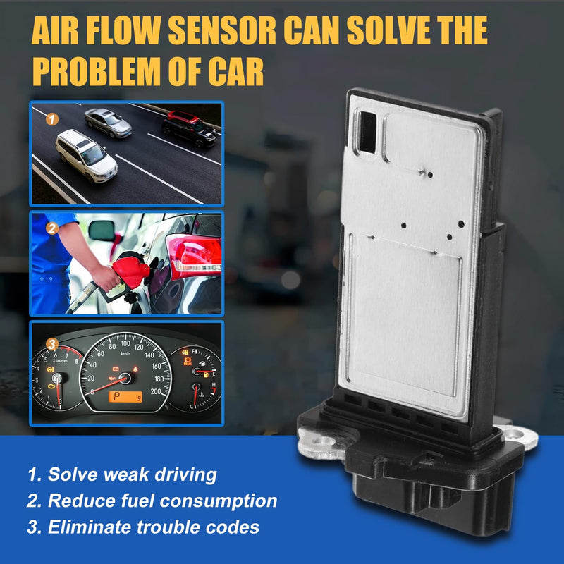 Mass Air Flow Sensor MAF for Chevy Camaro Caprice Equinox Impala Malibu Silverado Tahoe Traverse GMC Sierra 1500 Yukon Cadillac ATS CT6 Escalade SRX XT5 Buick Enclave Envision Lacrosse Regal 23262343