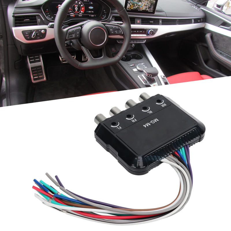 [Australia - AusPower] - High to Low Audio Converter 4 Channel Line Frequency Adapter for Amplifier Compatibility 