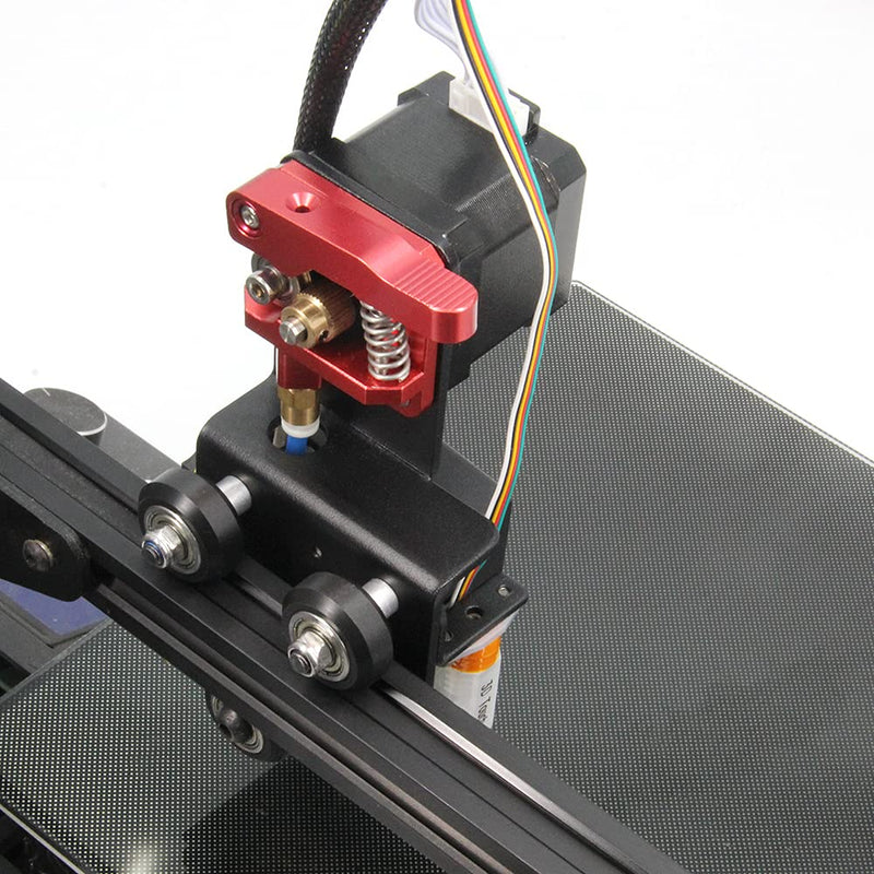 [Australia - AusPower] - Zeberoxyz Direct Drive Plate Extruder with Pulleys Support Kit with Stepper Motor Easy Print Flexible Filaments for Ender-3 Ender 3 Pro CR-10 CR-10S Adapter Plate(Extruder Support Kit with Motor) extruder bracket kit with motor 