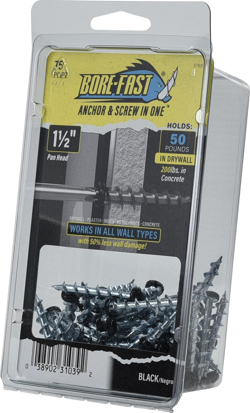 [Australia - AusPower] - Hillman 377631 Borefast Drywall Anchors, Black 