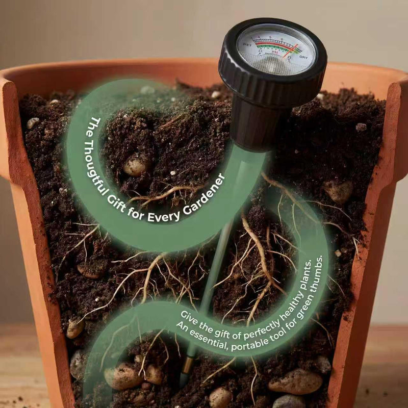 [Australia - AusPower] - Soil Moisture Meter, Quickly detect Soil Acidity and Alkalinity Without the Need for Batteries, Portable Soil ph Meter, Le for Gardens, Lawns, Larms, and Indoor Potted Plants,295 mm Long 