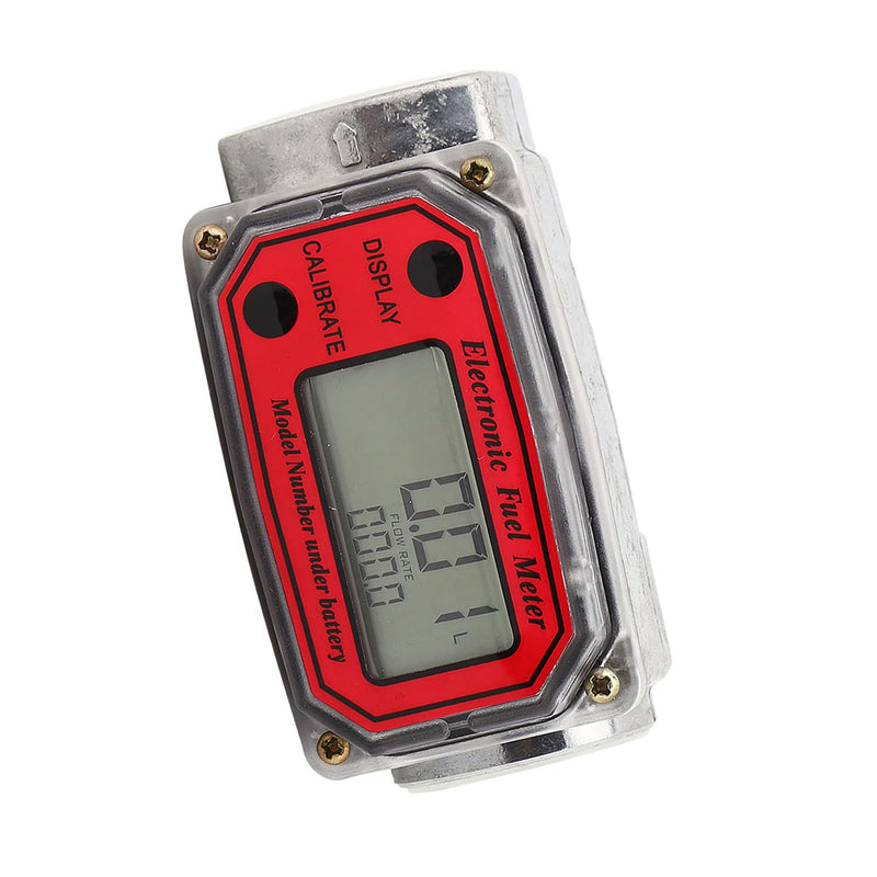 Fuel Flow Meter, Mini Digital Turbine Flowmeter, Diesel Fuel Flow Meter, 10-200L, 1 Inch NPT Flowmeter