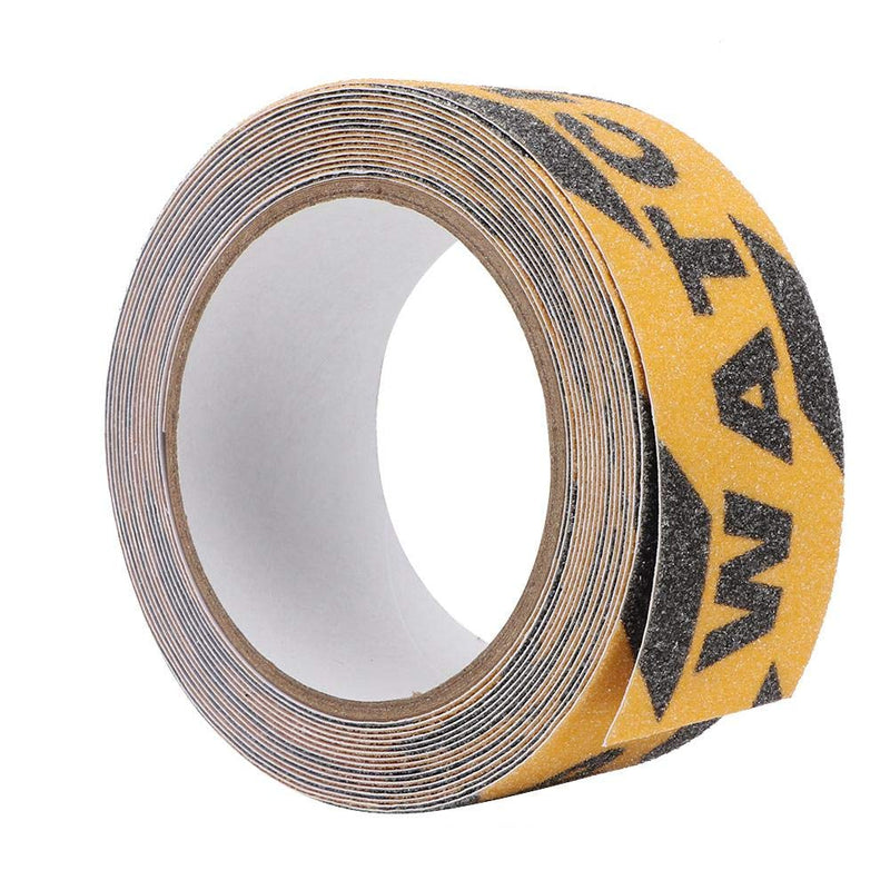 Anti Slip Tape, 2 Inch x 500Inch Watch Your Step Non Slip Tape Floor Stair Step Anti Slip Abrasive Safety PVC Tape Steps Caution Dangerous Zonesfor Indoor and Outdoor Use (Yellow and Black)