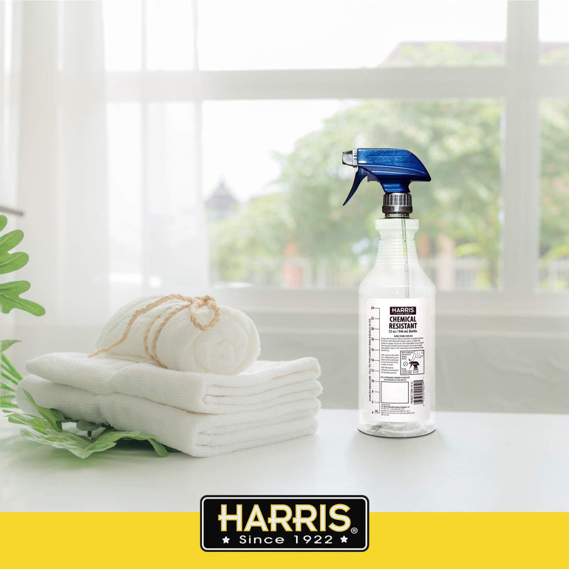 [Australia - AusPower] - HARRIS Chemically Resistant Professional Empty Spray Bottles, 32oz (3-Pack), for Cleaning Solutions and Water 3 Count (Pack of 1) 
