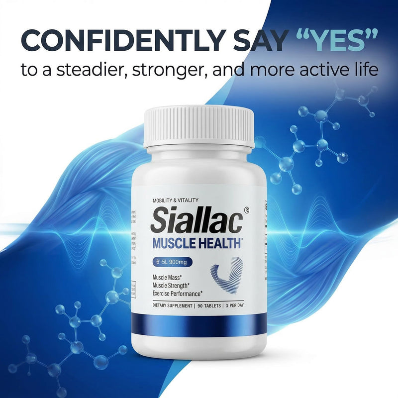 Muscle Health - Made in USA - Enhance Muscle Mass & Strength, Fast Workout Recovery, Reduce Fatigue & Boost Exercise Performance, 6-Sialyllactose (6-SL), 900mg, 90 Tablets (1 Pack) 90 Count (Pack of 1)