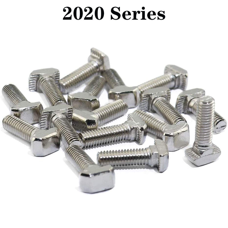 [Australia - AusPower] - 20 Pcs M5 x 16mm Thread T Slot Drop-in Bolt T-Bolt Hammer Head Bolt T Screw Stud for 2020 Series Standard 6mm T-Slot Aluminum Extrusion Profile (2020 Series) M5x16mm 