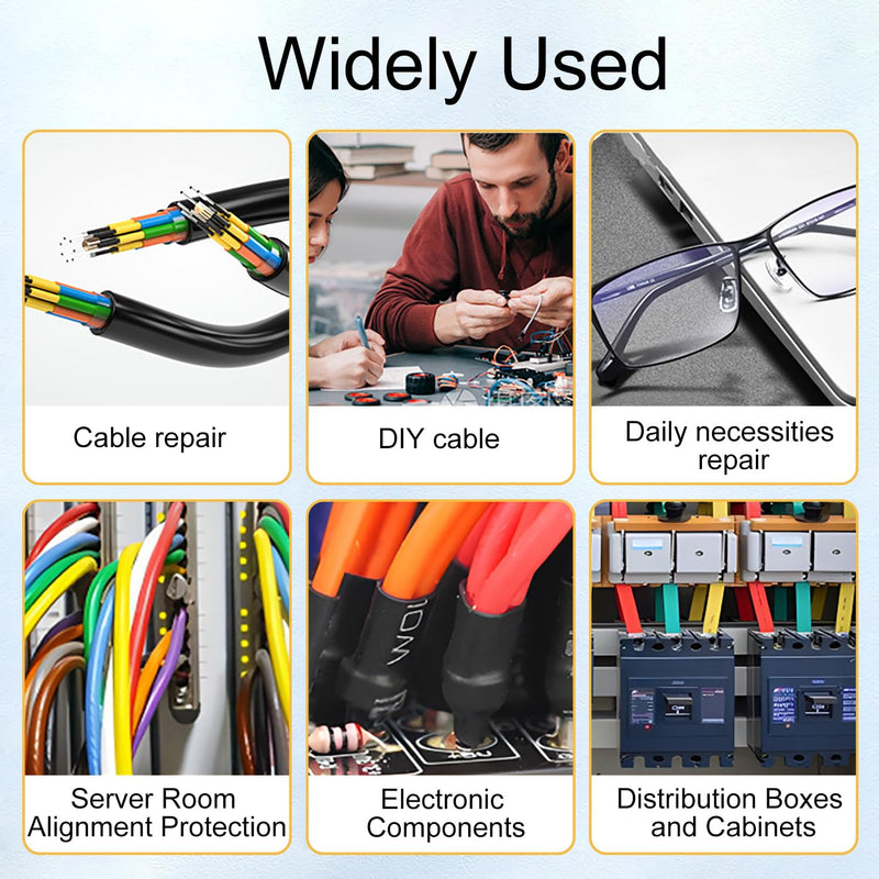 [Australia - AusPower] - iLamvie 164 Pieces Heat Shrink Tubing, Electrical Insulation Heat Shrink Tubes, Eventronic Electrical Wire Cable Wrap Assortment Electrical Insulation Tube Kit (Yellow, Red, Black, Green) 