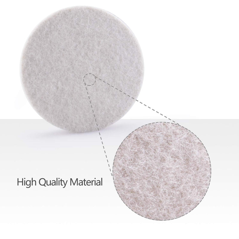 [Australia - AusPower] - 5Inch Glass polishing Pads, 10Pcs Wool Felt Disc Glass Polishing Kit Buffing Pads Sanding Discs with Backing Pad and M14 Drill Adapter for Rotary Tools Polish Glass and Metal 