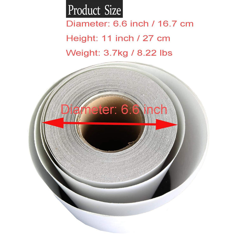 ZUEXT 11 Inch by 60 feet Clear Roll of Skateboard Grip Tape, Anti Slip Bubble Free Scooter Grip Tape, Waterproof Longboard Griptape, Sandpaper for Rollerboard Stairs Pedal Wheelchair Steps(27x1828cm)