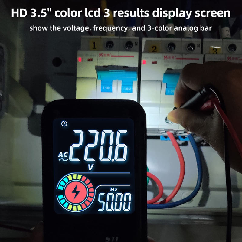 BSIDE S11 Smart Multimeter Rechargeable Digital Multimeter Tester Auto Ranging Voltmeter Measures Voltage Resistance Continuity Capacitance Frequency NCV Live Wire Detector 9