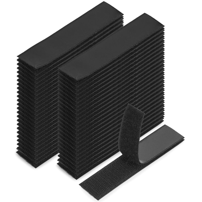 48 Sets Heavy Command Strips - 3.9in x 0.98in Black Command Strips，Heavy
