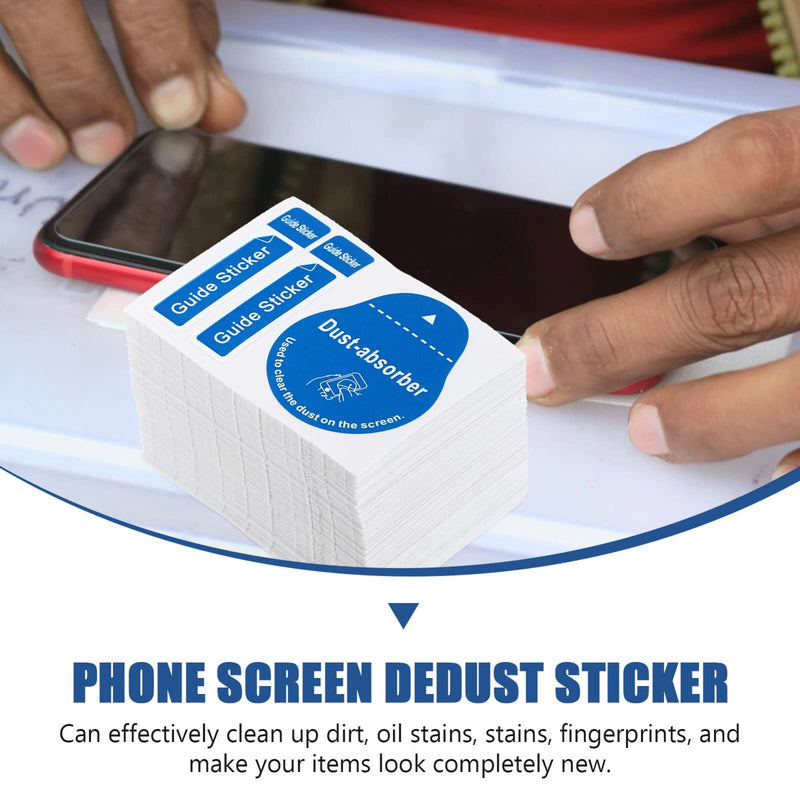 [Australia - AusPower] - 200pcs Film Dust Removal Sticker Computer Stickers Laptop Keyboard Stickers Camera Stickers Screen Absorber LCD Dedust Sticker LCD Screen Removal Stickers Paper 