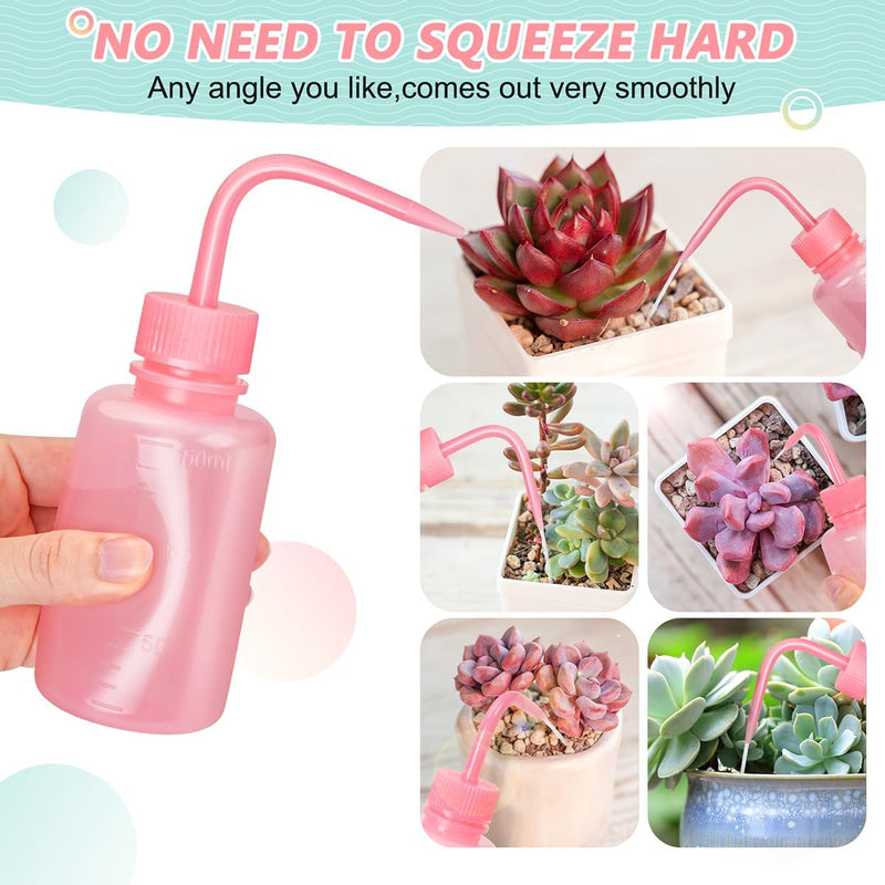 [Australia - AusPower] - 150ML Pink Wash bottles squeeze 5oz Mini Professional, Water Bottle for Lash Extensions, Easy to Carry Lash water bottle squeezer (1Pack) 150ml 