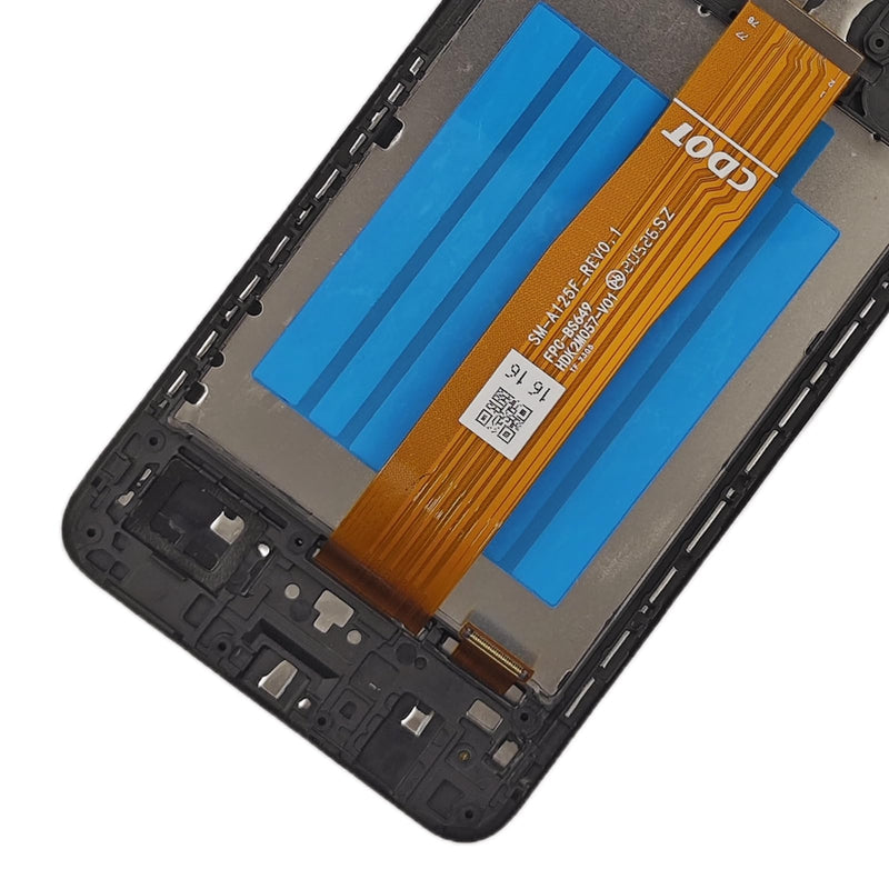 [Australia - AusPower] - for Samsung Galaxy A12 Screen Replacement with Frame for Samsung a12 a125u Screen Replacement A12 Nacho A127 s127dl a125a a125w LCD Display digitizer Touch Screen Assembly with Repair Tools 6.5 inch 
