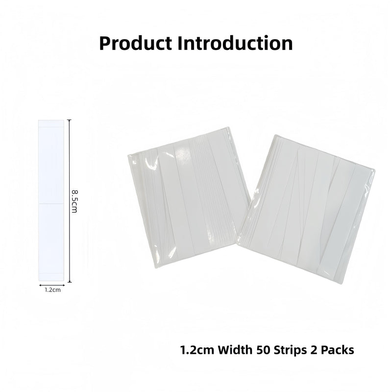 Double Sided Fashion Body Tape for Boob, Clothes, Dress & Fabric for Women, 1.2cm Width 50 Strips 2 Packs, Strong Hold Skin Friendly Clear Invisible, Stops Wardrobe Malfunctions
