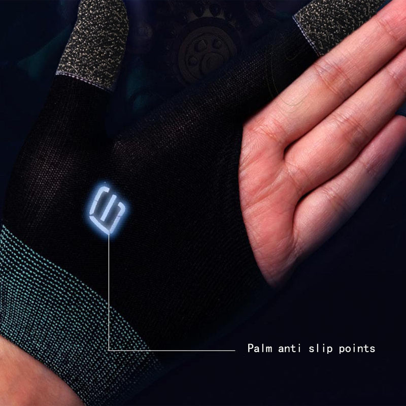 [Australia - AusPower] - Gloves, Ultra-Thin Mobile Gaming Gloves，Anti-Sweat Mobile Finger Sleeve Breathable for High-Ranking Players Mobile Game Streamer 