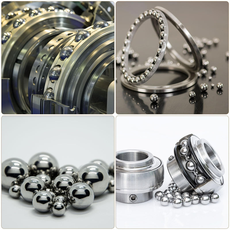 [Australia - AusPower] - Uxcell 500pcs 4mm Chrome Steel Precision Balls, Mini Solid Bearing Balls, G100 500 