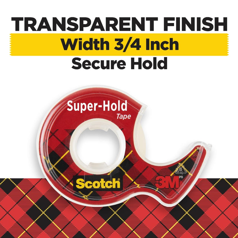 Scotch Shipping Pack, Complete Shipping Tape Dispenser Kit Super Hold Tape, 2 Heavy Duty Packaging Tape Rolls, and a Precision Mini Box Cutter Knife