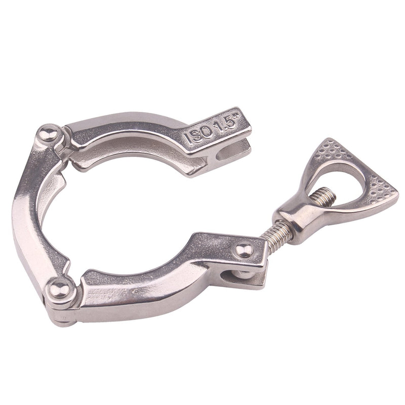[Australia - AusPower] - DERNORD 1.5 Inch Three Segment Sanitary Clamp Stainless Steel 304 Tri Clamp Clover ((Tri clamp: 1.5 Inch)) Tri clamp: 1.5 Inch 