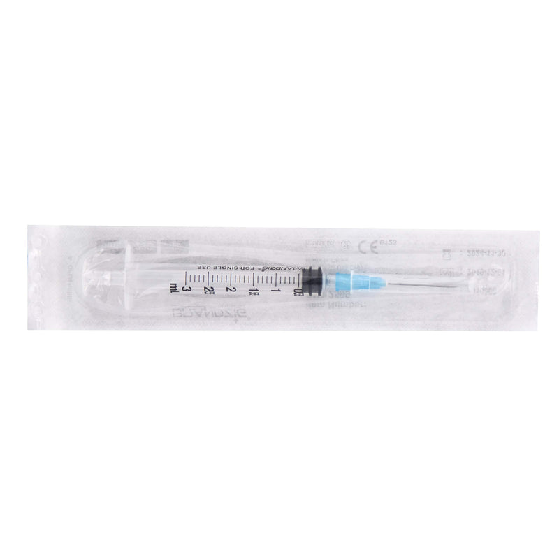 [Australia - AusPower] - 3ml Syringe with Needle - 23G, 1" Needle 50-Pack 