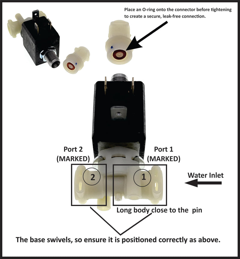 [Australia - AusPower] - MacMaxe 3/2 Way Solenoid Valve – CEME V397VN25PR44 – 110-120V 60Hz – Replacement for Breville Espresso Machines 