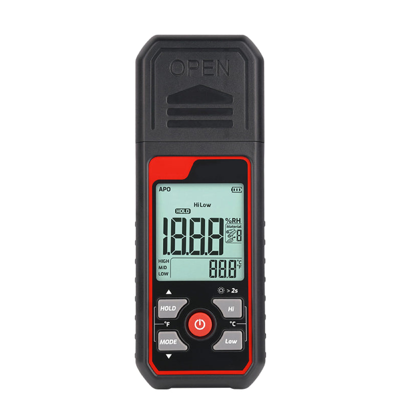 [Australia - AusPower] - HFS(R) Pin-Type Wood Moisture Meter - 7 Calibration Scales, Backlit LCD Display, Handheld Digital Moisture Tester for Lumber, Firewood, Drywall, Walls 