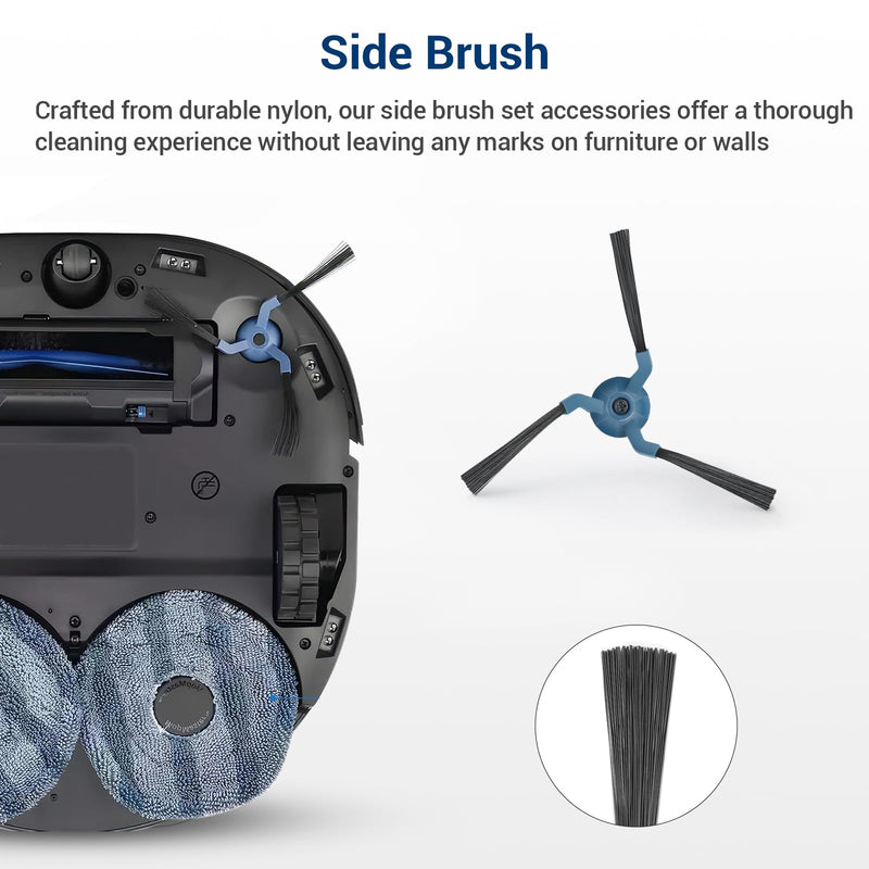 [Australia - AusPower] - 28 Pack Compatible with Eufy X10 Pro Omni Accessories Kit,2 Main Brush 6 Hepa Filters 6 Side Brushes 6 Mops 6 Vacuum Bags,X10 Pro Omni Replacement Parts Semi-Annual Replacement Kits 28Pcs Eufy X10 Pro Omni Parts 
