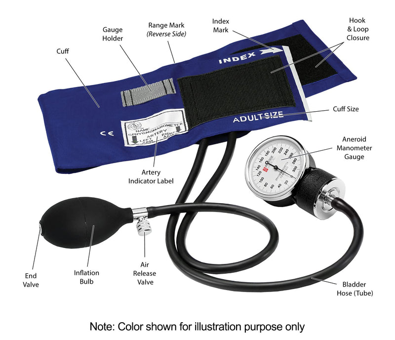 [Australia - AusPower] - Prestige - 882-BLK Aneroid Sphygmomanometer with Matching Black Carrying Case 
