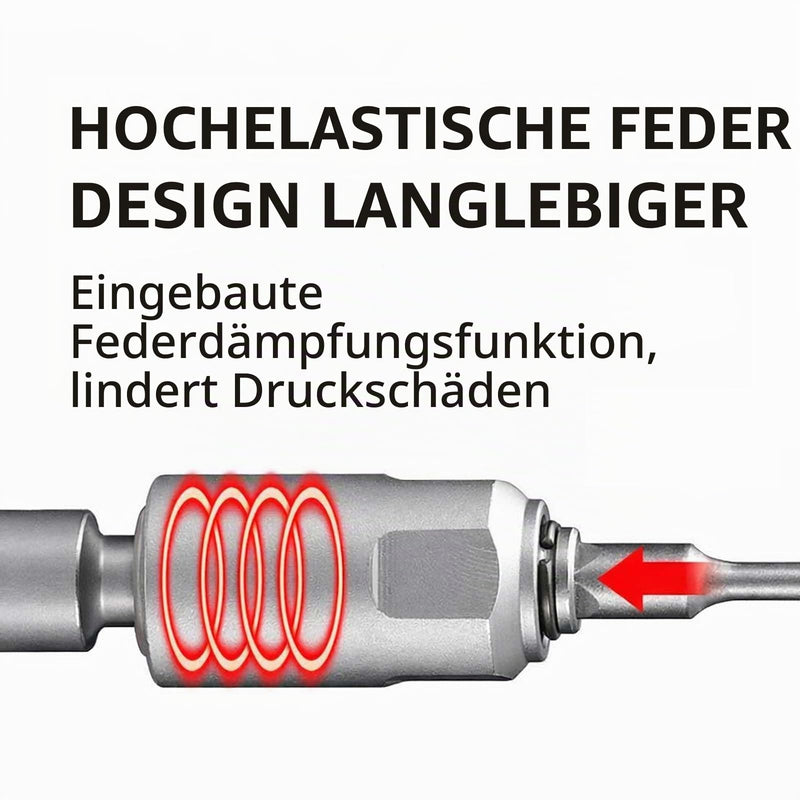 SDS Adaptor for Impact Wrench, 1/2 Inch Square to SDS Plus, Steel Adapter for Drilling and Chiselling with Electric Hammers