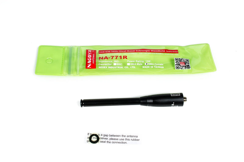 [Australia - AusPower] - Authentic Genuine Nagoya NA-771R 16-Inch Retractable/Telescopic VHF/UHF (144/430Mhz) Antenna SMA-Female for BTECH and BaoFeng Radios NA-771R 15.6" VHF/UHF 