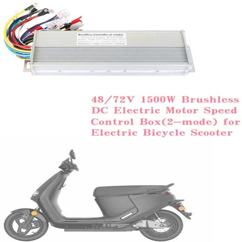 [Australia - AusPower] - WFLNHB 48/72V 1500W Brushless DC Electric Motor Speed Control Box(2-mode) Replacement for Electric Bicycle Scooter Square Wave Controller 
