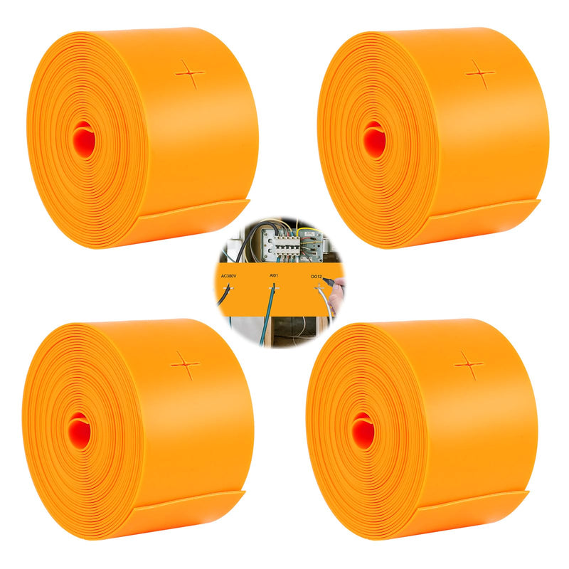 4Pcs 16.4ft Perforated Strips for Electrical Wire, Hold Wires in Place & Mark for Industrial and Commercial Rough-in, Drywall Cable Holder with Yellow Color Coding (Yellow) 4pcs