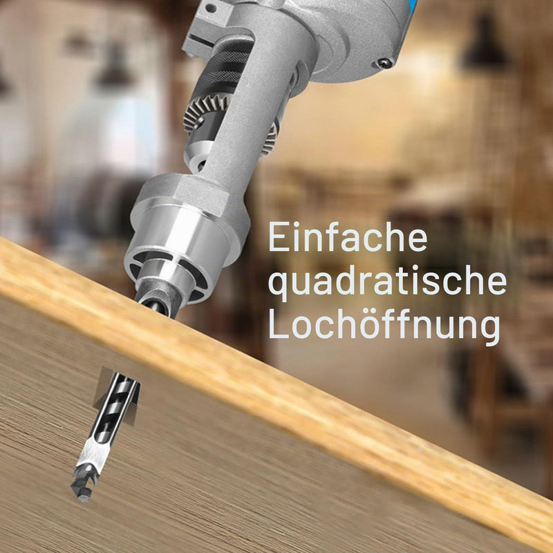 Ejoyous Square Drill Adapter, Square Holes Drill Adapter Holder Square Drill Stand for 38 mm - 43 mm Bench Drill Hand Drill Precise Drilling