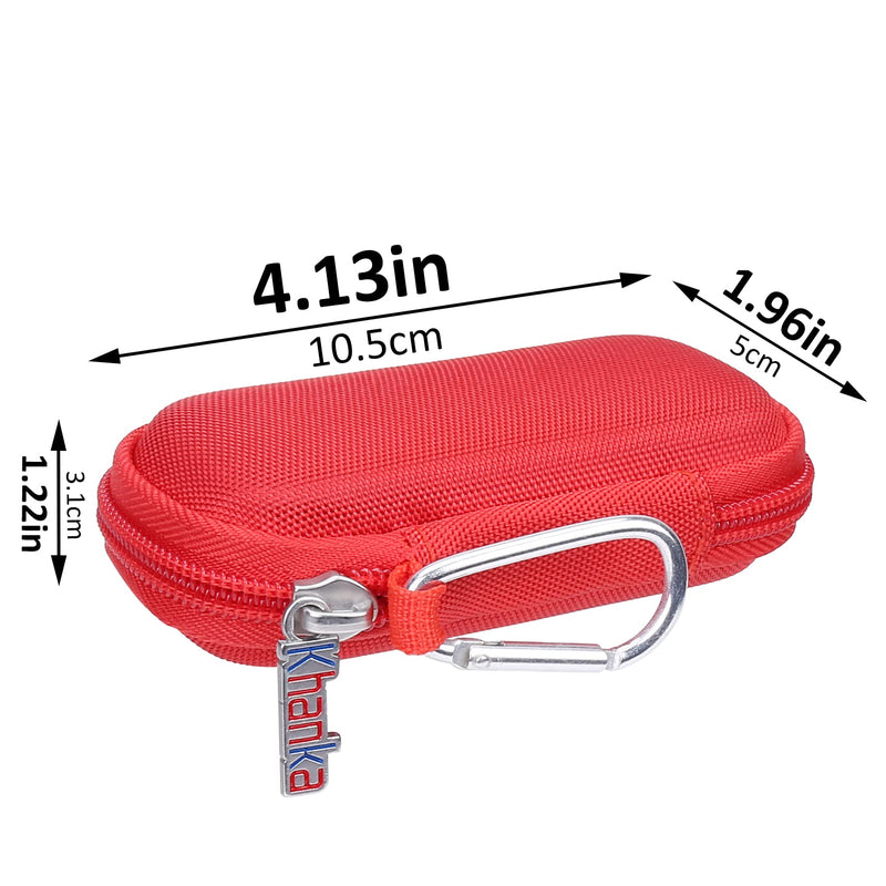[Australia - AusPower] - Khanka Hard Case Replacement for AliveCor Kardia Mobile ECG/KardiaMobile 6L EKG (Red) Red 