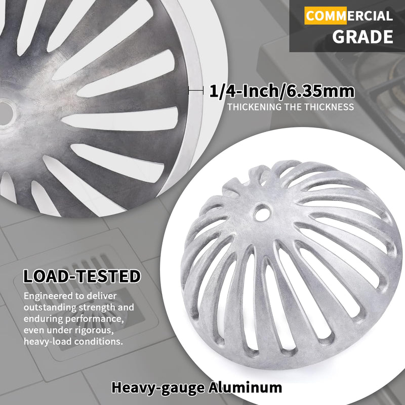 Aluminum Floor Drain Cover, Heavy Duty Dome Cover 5-1/2" (3pc) | Commercial Floor Drain Strainer, Preventing Leaves from Clogging the Drain,Fits Restaurant/Home/Garden,Drainage,Resists Rust Gray*3