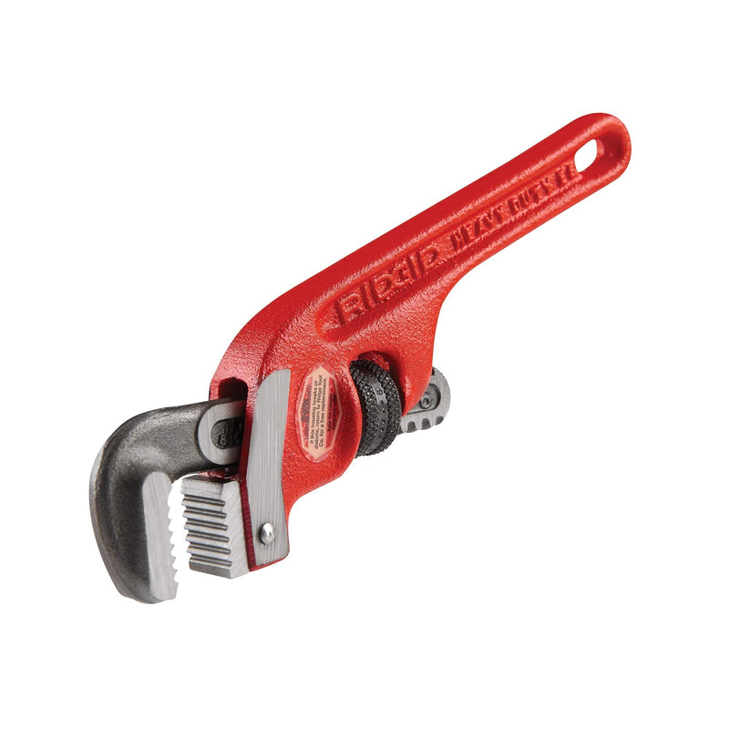 RIDGID 31050 E-6 End Pipe Wrench, 6-inch Plumbing Wrench,Red,Small