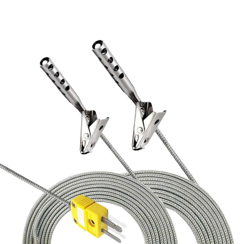 [Australia - AusPower] - 2 Pack TL3163K K-Type Thermocouple Air Probes | -40°F to 470°F K-Type Thermocouple Probes 