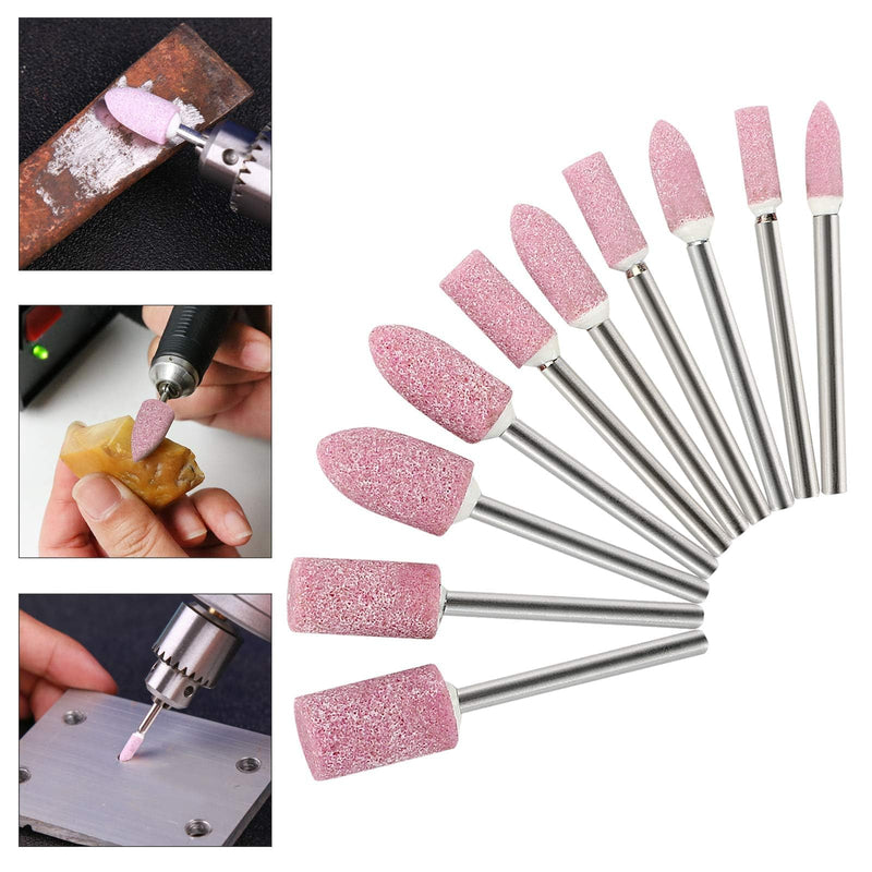 [Australia - AusPower] - 50pcs Polishing Bits Mounted Grinding Polishing Sanding Discs Sanding Tools Wool/Sesame/Rubber/Cowhide Rotary Tool Accessories Set 3 mm Shaft 