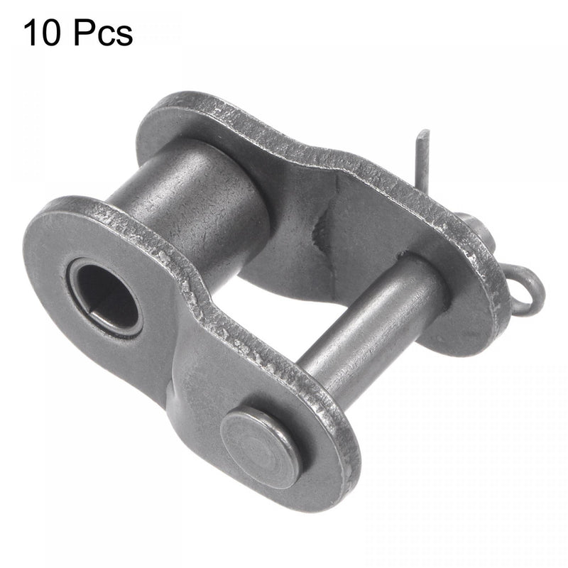 [Australia - AusPower] - uxcell 10Pcs #60 Chain Offset Half Link Roller, 3/4" Pitch Carbon Steel, Standard Chain End Connector Split Links for 12A Chain 