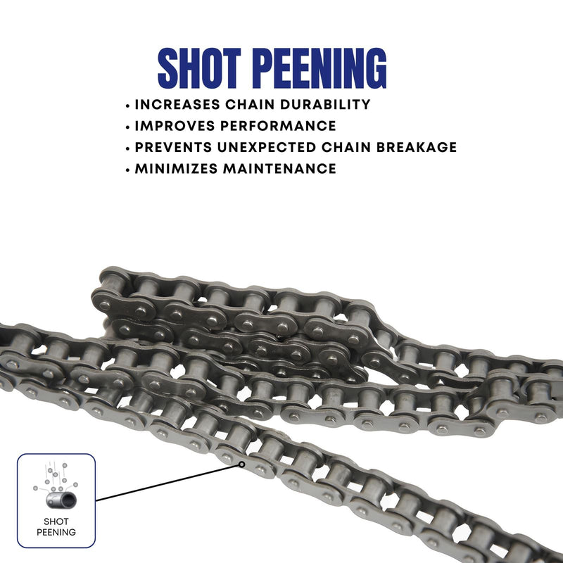 [Australia - AusPower] - Jeremywell 40 Roller Chain 3 Feet with 1 Connecting Link for Go Karts, Mini Bikes, Scooters, ATV, MTV, Dirt Bike and Other Industrial Machinery 1 Master Link 