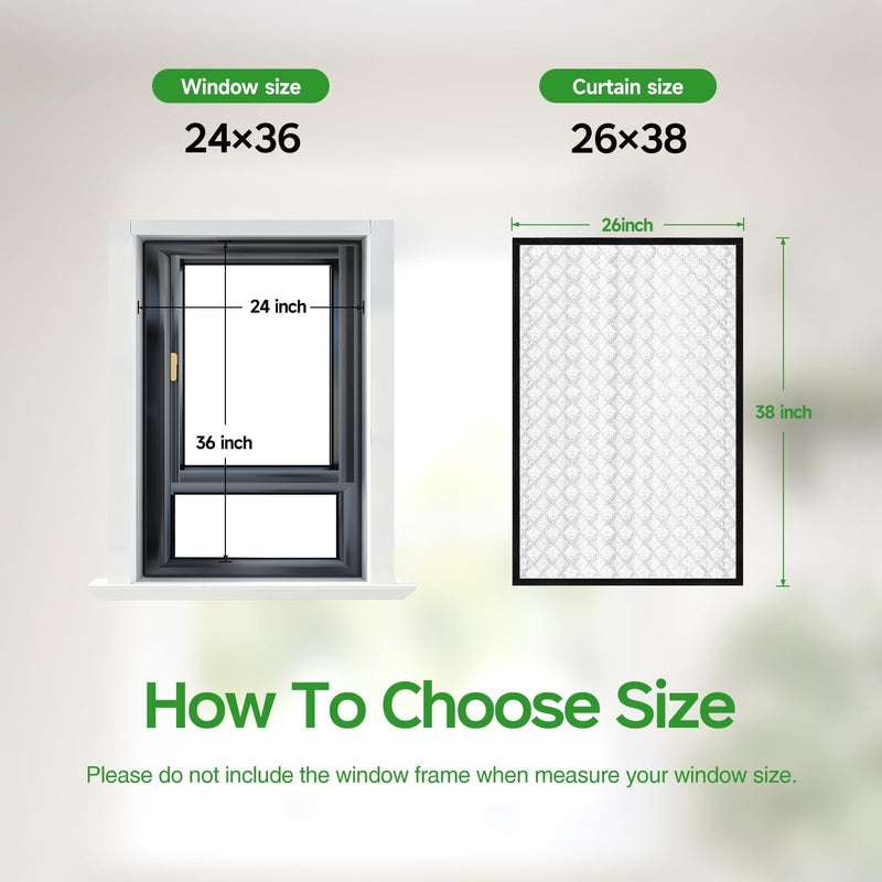 Insulated Window Cover, Sunmoxia Upgraded Oxford Cloth Waterproof Thermal Insulated Blackout Window Insulation kit, Fits up to 24x36 inch Windows to Keep Warm in Winter