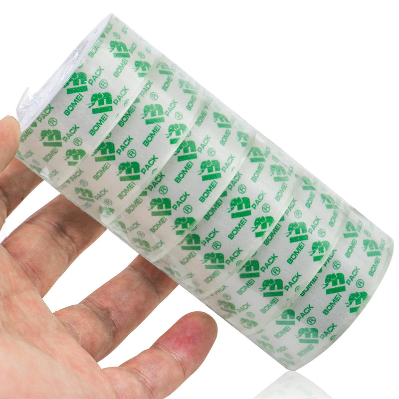 BOMEI PACK 14 Rolls Crystal Clear Tape Transparent Tape, Stationery Tape Refills Rolls for Dispenser, 3/4 in x 900 in,1 inch Core, Gift Wrapping Clear Tape Bulk for Office, School and Home
