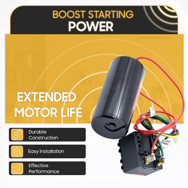 [Australia - AusPower] - Seentech CSR-U2 Hard Start Capacitor Kit for HVAC Systems, Compatible with 3.5–5 Ton AC Compressors, 189–227 µF, 208–240VAC, 50/60Hz 