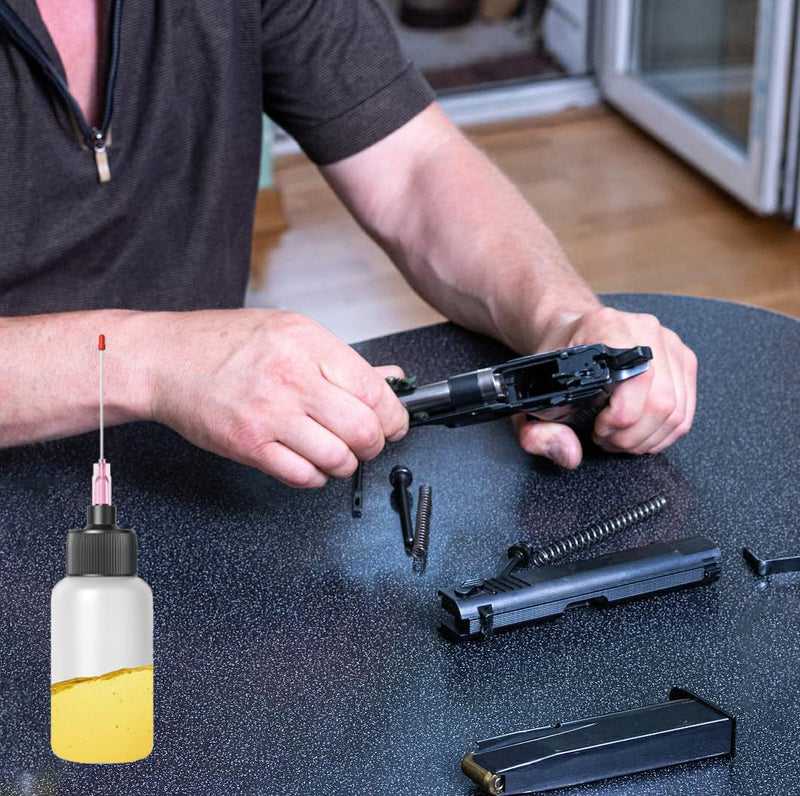 [Australia - AusPower] - TITGGI 5 Pcs Needle Oiler (1 OZ), Precision Gun Oil Bottle, LDPE Oil Applicator with Extra Long 1.5 Inch Stainless Needle Tip  Easy to Use for Gun Oil, Crafts, Hinges, Sewing Machines and More 5 Pcs-18G 