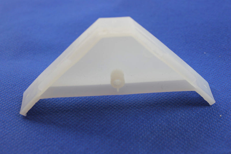 [Australia - AusPower] - Berta (20 Pieces) 90 Degree Cabinet Triangle Bracket, Plastic White Corner Support Braces 20 
